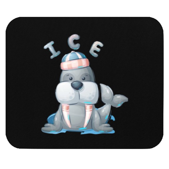 Snow seal Mouse Pads