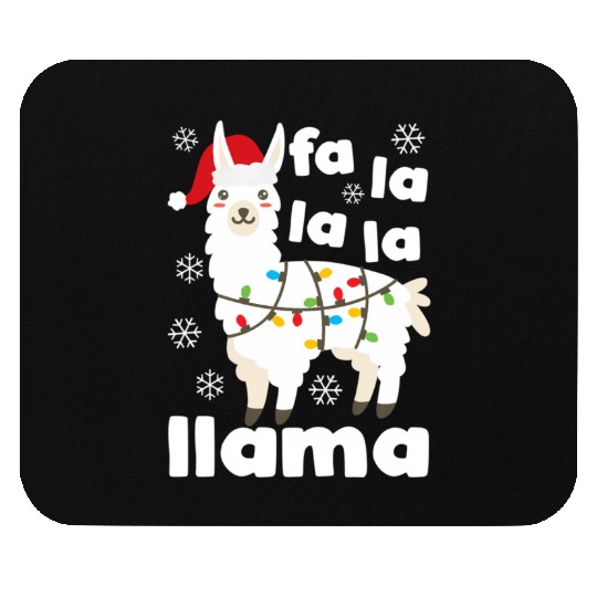 Fa La La Llama Falala Kawaii Snow Lamb Mouse Pads