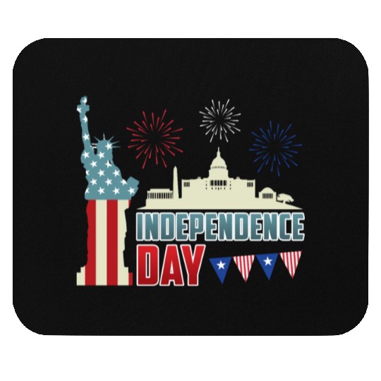 Independence Day Statue of Loverty America Party Mouse Pads