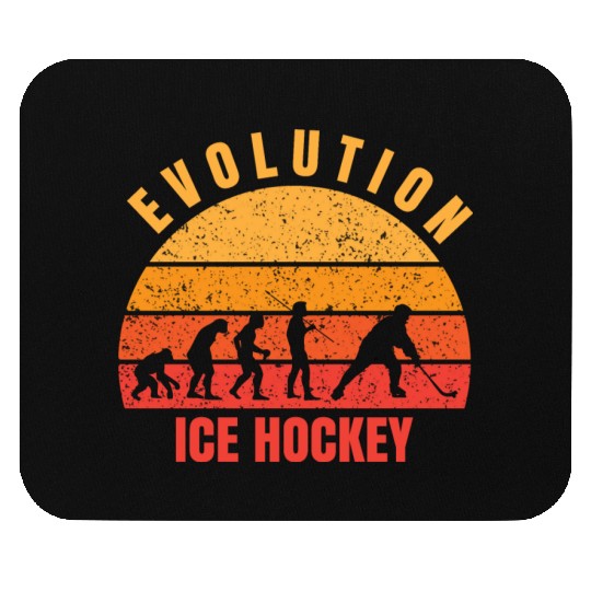 Evolution ice hockey Mouse Pads