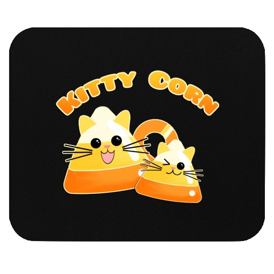Kitty Candy Corn Mouse Pads