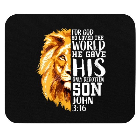 Christian Religious Him Lion Judah John 316 Mouse Pads