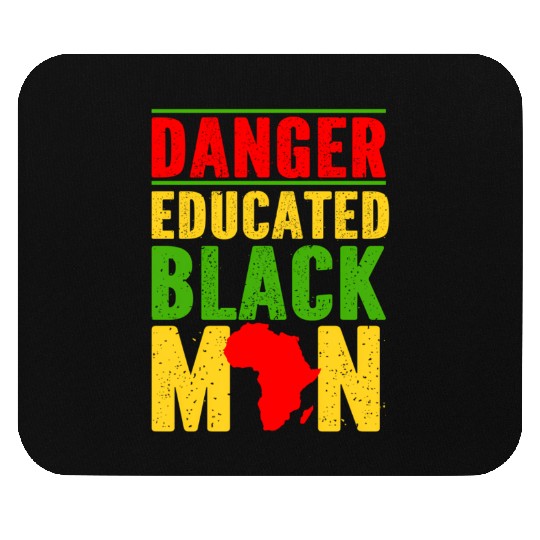 Danger Educated Black Mouse Pads