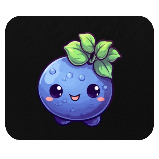 Blueberry kawaii Mouse Pads