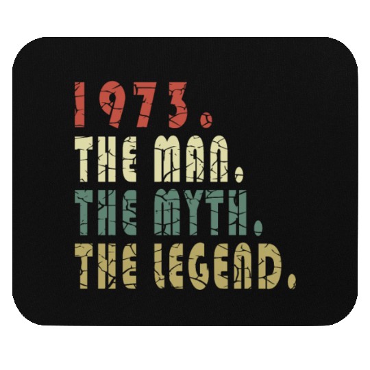 50th birthday man original vintage 1973 Mouse Pads