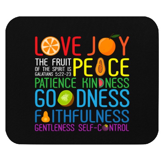 Love Joy The Fruit Of The Spirit Is Peace Patience Mouse Pads