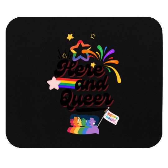 Here and Queer: Bold Pride Month Mouse Pads for LGBTQ+