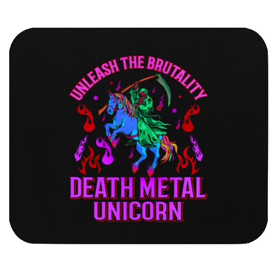 Goth Rock Satan Girl Woman Festivals Death Metal Mouse Pads