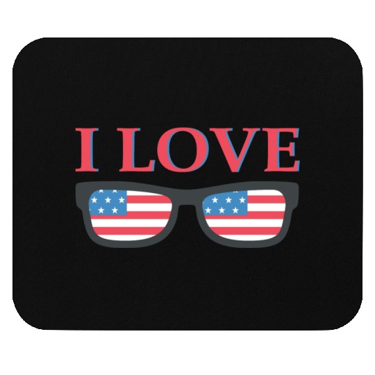 I Love America Mouse Pads