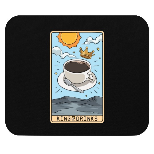 Tarot Card Reader Hot Coffee Drinker Caffeine Mouse Pads