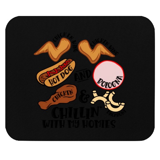Chicken Wing Chicken Wing Hot Dog Bologna Viral So Mouse Pads