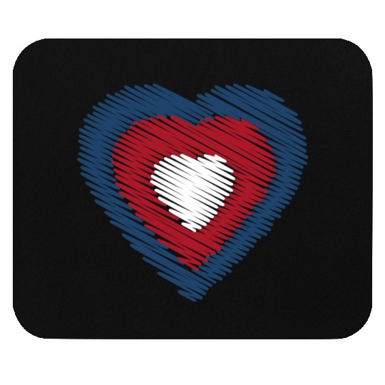 In my heart, America Mouse Pads