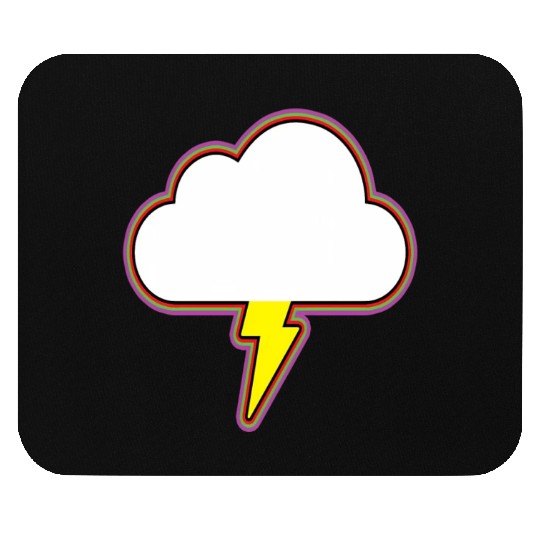 Thunder Cloud Lightning Raining Storm Mouse Pads