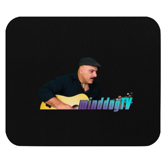 Minddog Guitar Player Mouse Pads