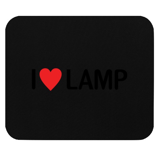I Love Lamp Mouse Pads