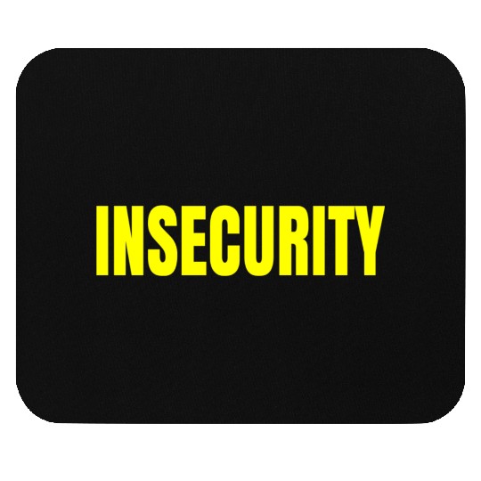 Insecurity Security Joke Print On Back Mouse Pads
