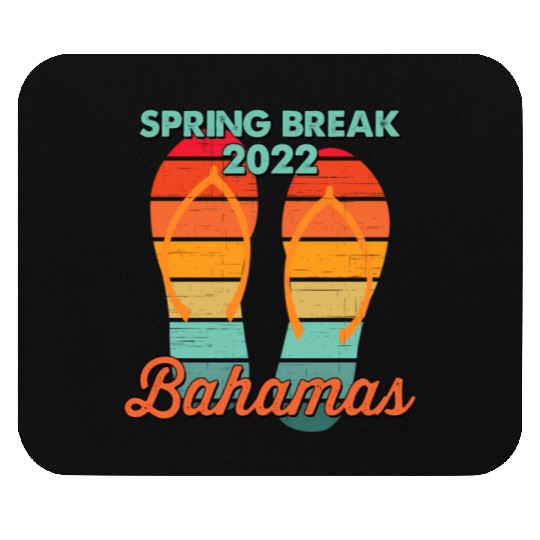 Spring Break Bahamas Beach 2022 Flip Flops Mouse Pads