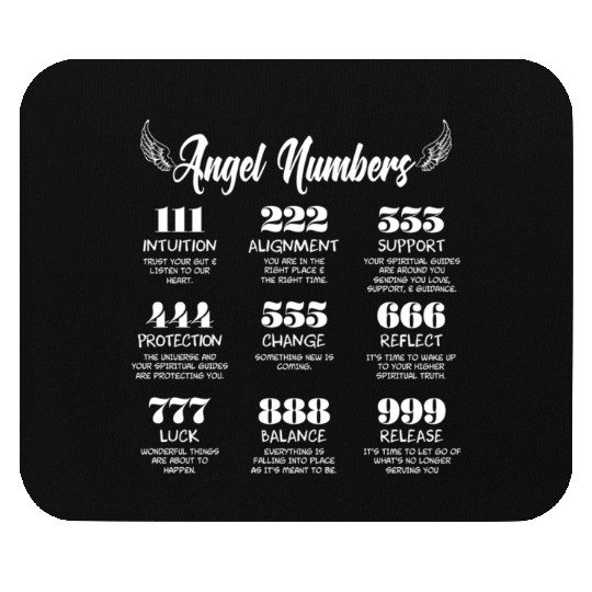 Angel Numbers Trend Quote Mouse Pads