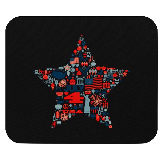 independence day star Mouse Pads