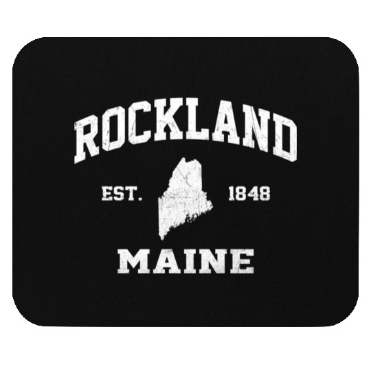 Rockland Maine Me State Athletic Style Mouse Pads