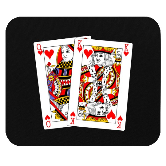Queen and King of Hearts Mouse Pads