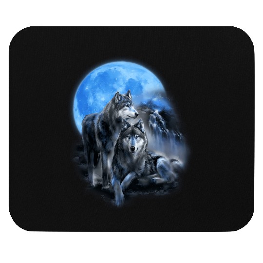 The Mountain Men'S Wolfs Lookout Native American Mouse Pads