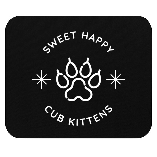 Sweet Happy Cub Kittens Mouse Pads