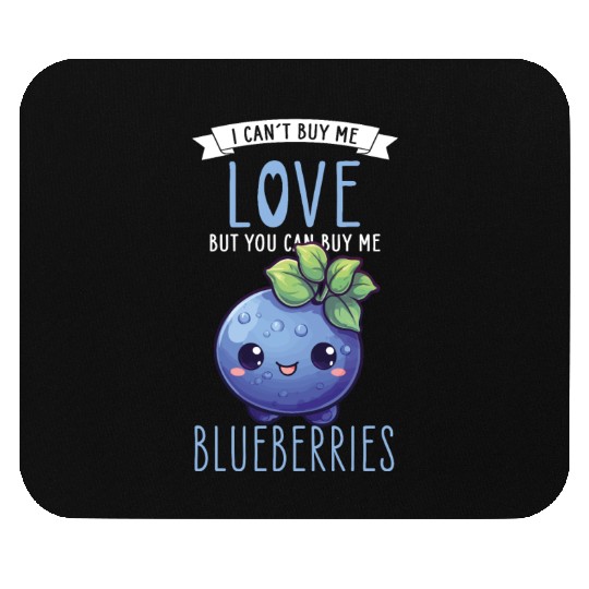 Blueberries Kawaii Mouse Pads