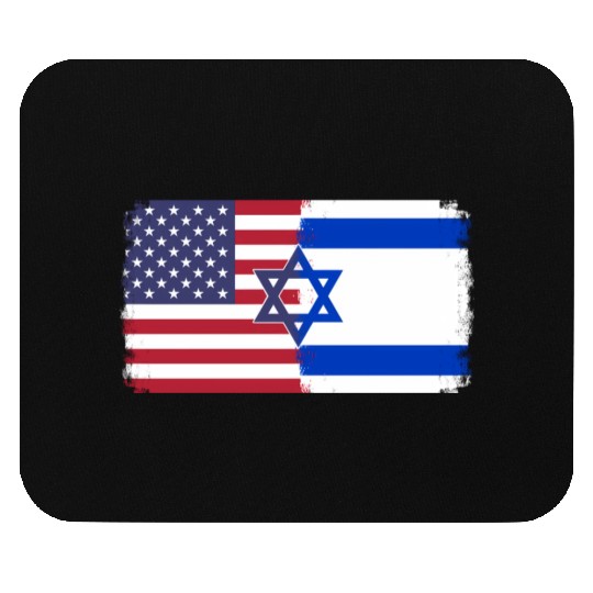Israel Usa Flag Mouse Pads