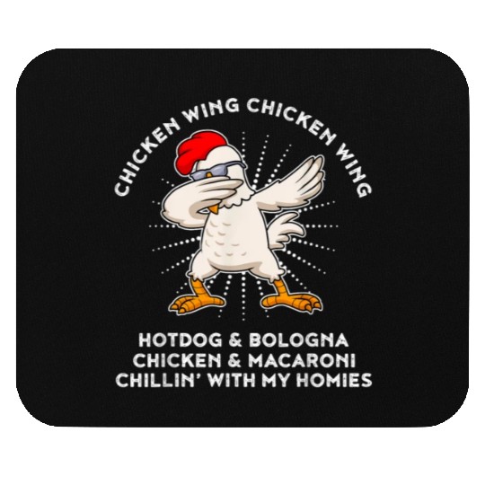Funny Chicken Wing Chicken Wing Hot Dog Mouse Pads
