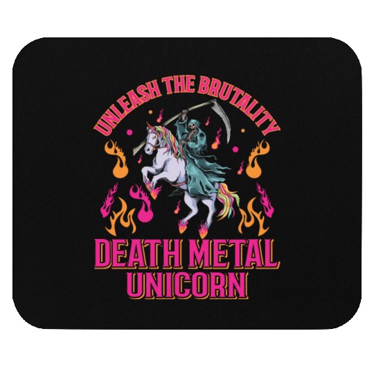 Goth Rock Satan Unicorn Festivals Death Metal Mouse Pads