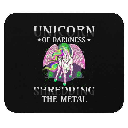 Goth Rock Satan Unicorn Festivals Death Metal Mouse Pads