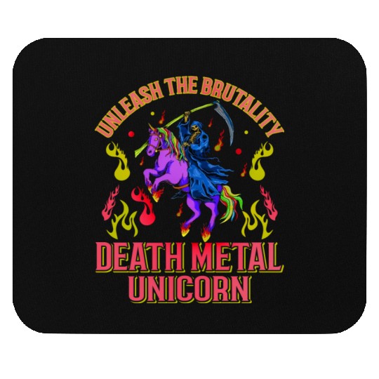 Goth Rock Satan Unicorn Festivals Death Metal Mouse Pads