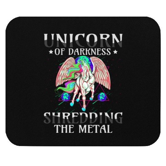 Goth Rock Satan Unicorn Festivals Death Metal Mouse Pads