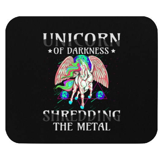 Goth Rock Satan Unicorn Festivals Death Metal Mouse Pads