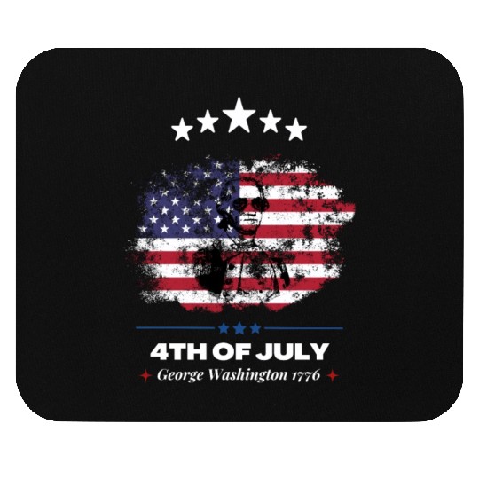 4th Of July Suck It England George Washington 1776 Mouse Pads