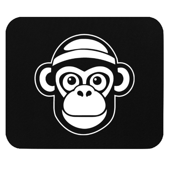 Ape Face Apes Apelike Jungle Primate Mouse Pads