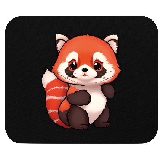 Totally cute red panda Mouse Pads