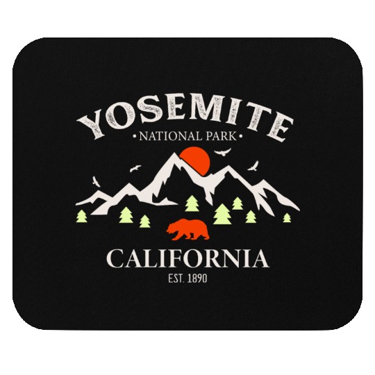 Yosemite National Park California Vintage Mouse Pads