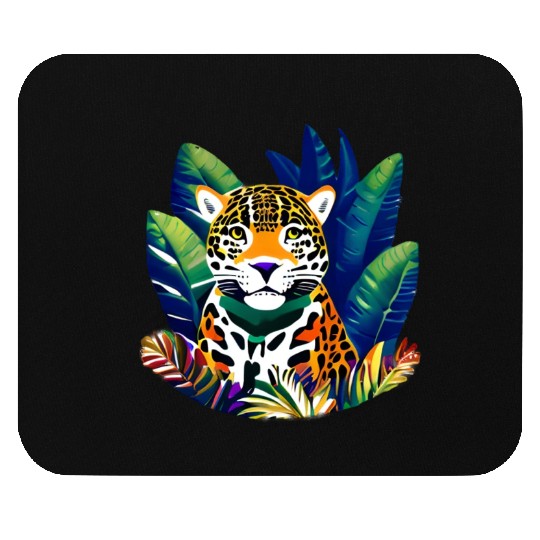 Jaguar in the Tropics Mouse Pads