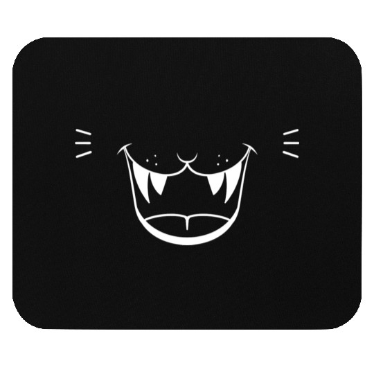 Angry Cat Face Mouse Pads