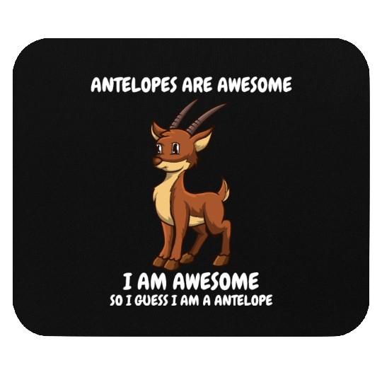 Cute funny brown antelope Mouse Pads