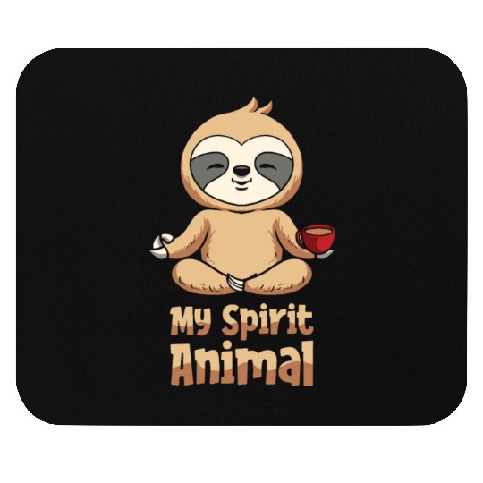 Sloth Cute Sloth Sunflower Mouse Pads