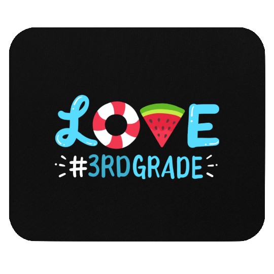3rd Grade Watermelon Summer Student nature Mouse Pads