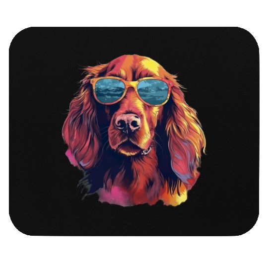 Irish Red Setter Dog Dog Breed for a Irish Red Mouse Pads