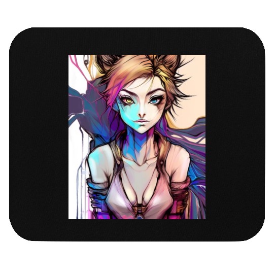 lady punk Mouse Pads