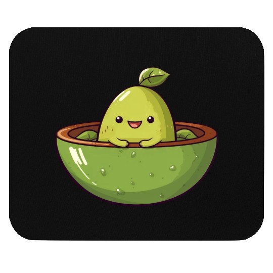 Avocado meets Lime, Fresh Fruit Design Mouse Pads