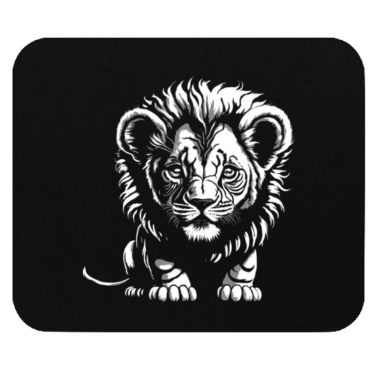 Small lion Mouse Pads