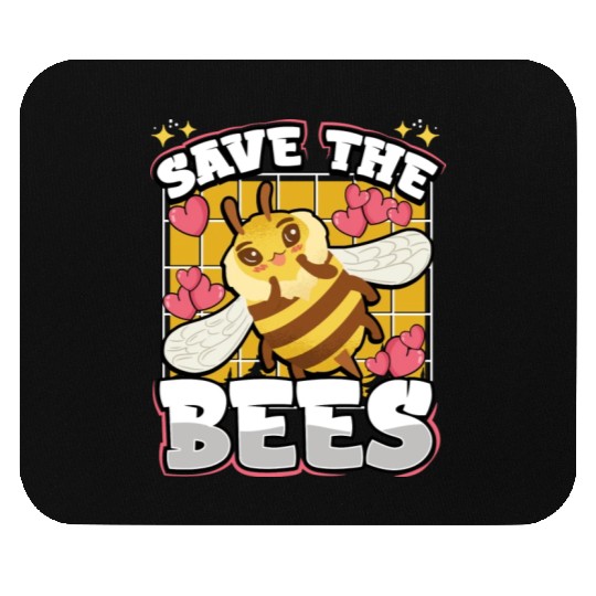 Save The Bees Cute Bumblebee Mouse Pads