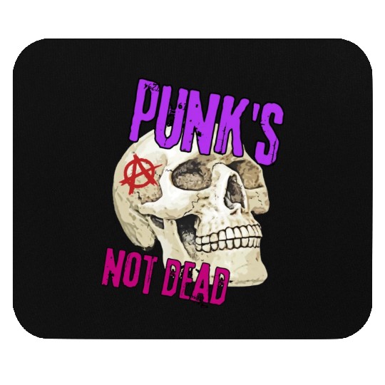 Skull Punk's Not Dead Mouse Pads